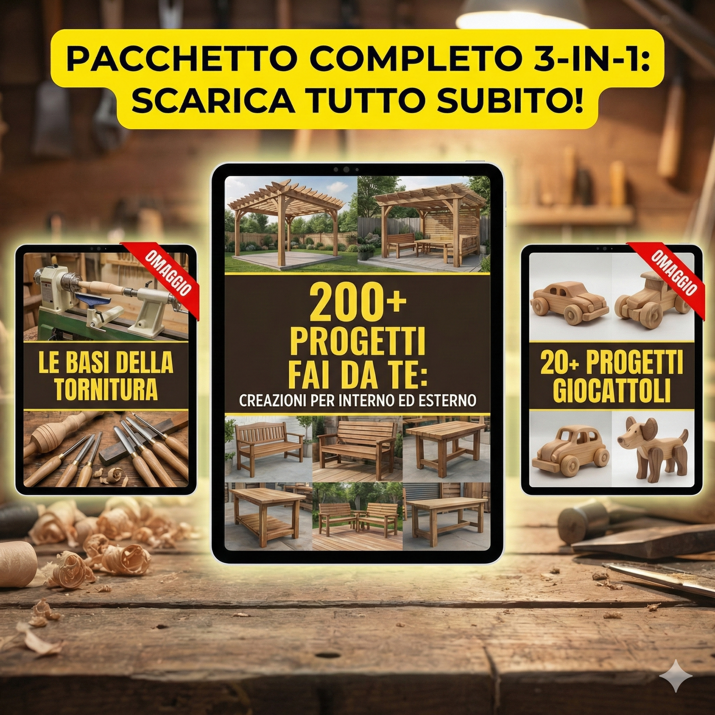 Vuoi imparare a realizzare mobili in legno unici per ogni spazio?