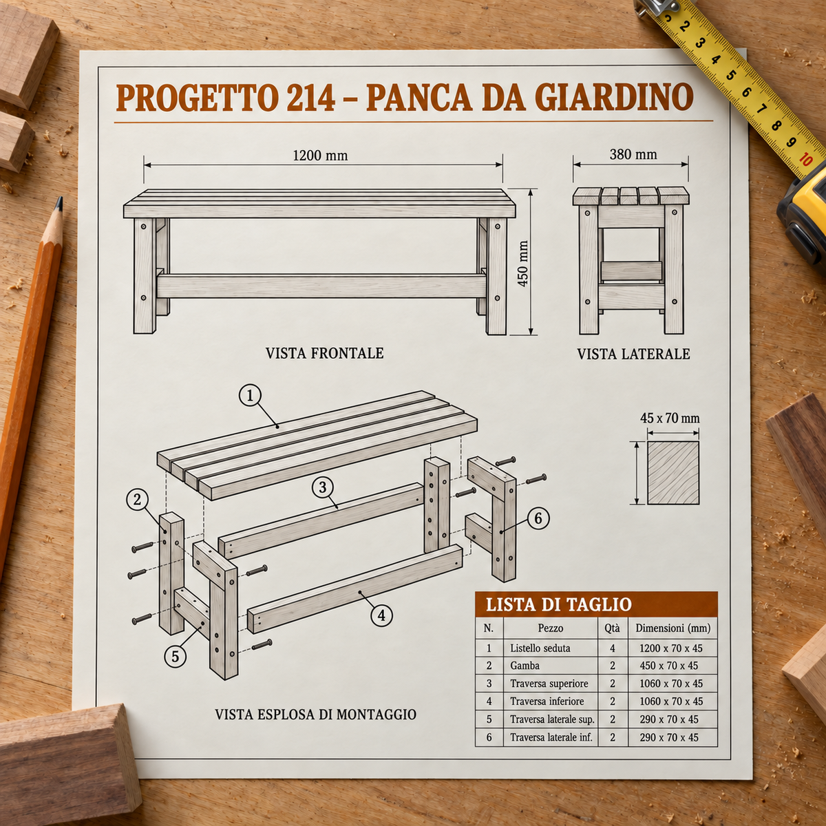 Oltre 800 progetti fai da te in legno/metallo